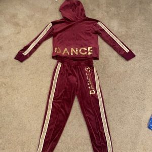 Justice Dance Velour Sweat Set